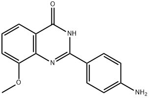 4(1H)-Quinazolinone,  2-(4-aminophenyl)-8-methoxy-  (9CI) 구조식 이미지