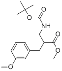 METHYL 2-N-BOC-2-AMINOMETHYL-3-(3-METHOXY-PHENYL)-PROPIONATE
 Structure