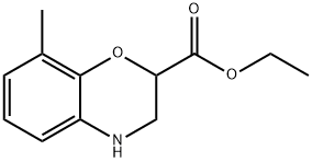ETHYL 8-METHYL-3,4-DIHYDRO-2H-1,4-BENZOXAZINE-2-CARBOXYLATE 구조식 이미지