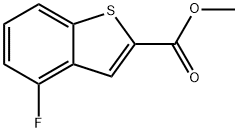 4-FLUORO-BENZO[B]THIOPHENE-2-CARBOXYLIC ACID METHYL ESTER Structure