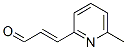 2-Propenal,3-(6-methyl-2-pyridinyl)-,(2E)-(9CI) 구조식 이미지