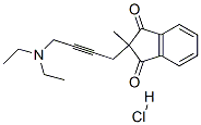 2-(4-diethylaminobut-2-ynyl)-2-methyl-indene-1,3-dione hydrochloride 구조식 이미지