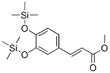 3-[3,4-Bis(trimethylsilyloxy)phenyl]propenoic acid methyl ester 구조식 이미지