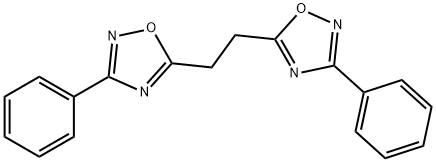 3-Phenyl-5-[2-(3-phenyl-1,2,4-oxadiazol-5-yl)ethyl]-1,2,4-oxadiazole Structure