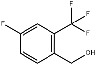 4-FLUORO-2-(TRIFLUOROMETHYL)BENZYL ALCOHOL 구조식 이미지