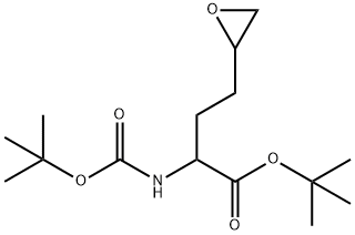 TERT-부틸2-(TERT-BUTOXYCARBONYLAMINO)-4-(OXIRAN-2-YL)부타노에이트 구조식 이미지
