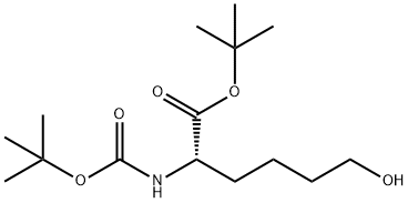 TERT-BUTYL 2-(TERT-BUTOXYCARBONYLAMINO)-6-HYDROXYHEXANOATE Structure
