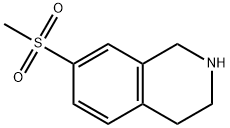 7-(메틸설포닐)-1,2,3,4-테트라하이드로이소퀴놀린 구조식 이미지