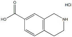 1,2,3,4-TETRAHYDROISOQUINOLINE-7-CARBOXYLIC ACID HYDROCHLORIDE 구조식 이미지