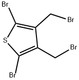 Thiophene, 2,5-dibromo-3,4-bis(bromomethyl)- Structure