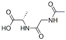 Alanine,  N-acetylglycyl-,  free  radical  from  (9CI) Structure