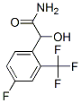 Benzeneacetamide,  4-fluoro--alpha--hydroxy-2-(trifluoromethyl)- Structure