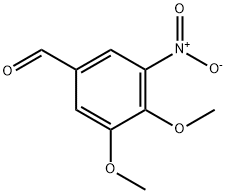 3,4-DIMETHOXY-5-NITRO-BENZALDEHYDE 구조식 이미지