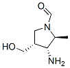 1-Pyrrolidinecarboxaldehyde, 3-amino-4-(hydroxymethyl)-2-methyl-, (2S,3R,4R)- (9CI) 구조식 이미지