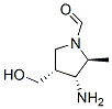 1-Pyrrolidinecarboxaldehyde, 3-amino-4-(hydroxymethyl)-2-methyl-, (2S,3R,4R)- (9CI) Structure