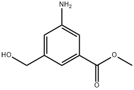 Methyl3-amino-5-(hydroxymethyl)benzoate Structure