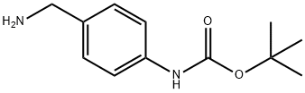 tert-Butyl N-[4-(aminomethyl)phenyl]carbamate 구조식 이미지
