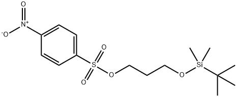 3-[[(1,1-DiMethylethyl)diMethylsilyl]oxy]-1-propanol, 4nitrobenzenesulfonate 구조식 이미지