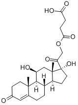 Hydrocortisone 21-hemisuccinate Structure