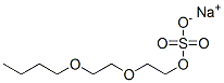 sodium 2-(2-butoxyethoxy)ethyl sulphate Structure