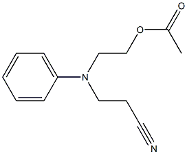2-[N-(2-Cyanoethyl)anilino]ethyl acetate Structure