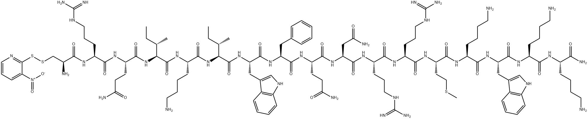 CYS(NPYS)-ANTENNAPEDIA HOMEOBOX (43-58) AMIDE Structure