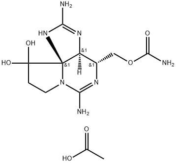 Saxitoxin diacetate salt Structure