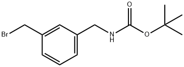 N-[3-(Bromomethyl)benzyl]carbamic acid tert-butyl ester Structure
