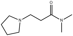 N,N-디메틸-3-(1-피롤리디닐)프로피온아미드 구조식 이미지