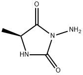 2,4-Imidazolidinedione,3-amino-5-methyl-,(5S)-(9CI) 구조식 이미지