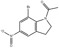 1-ACETYL-7-BROMO-5-NITROINDOLINE Structure
