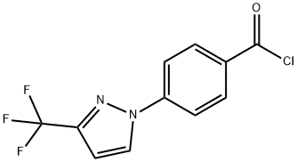 4-[3-(TRIFLUOROMETHYL)-1H-PYRAZOL-1-YL]BENZOYL CHLORIDE Structure