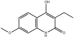 3-Ethyl-4-hydroxy-7-methoxyquinolin-2(1H)-one 구조식 이미지