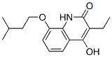 3-Ethyl-4-hydroxy-8-(isopentyloxy)quinolin-2(1H)-one 구조식 이미지