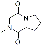 Pyrrolo[1,2-a]pyrazine-1,4-dione, hexahydro-2-methyl- (8CI,9CI) 구조식 이미지