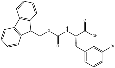 (S)-N-Fmoc-3-Bromophenylalanine Structure