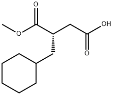 (S)-2-(CYCLOHEXYLMETHYL)SUCCINIC ACID-1-METHYL ESTER Structure