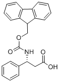 Fmoc-(R)-3-Amino-3-phenylpropionic acid Structure