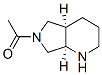 1H-Pyrrolo[3,4-b]pyridine, 6-acetyloctahydro-, (4aR,7aR)- (9CI) Structure
