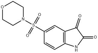 5-(MORPHOLIN-4-YLSULFONYL)-1H-INDOLE-2,3-DIONE Structure