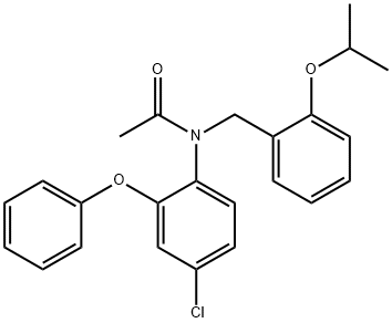 Acetamide, N-(4-chloro-2-phenoxyphenyl)-N-[[2-(1-methylethoxy)phenyl]methyl]- Structure