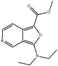 Furo[3,4-c]pyridine-1-carboxylic  acid,  3-(diethylamino)-,  methyl  ester Structure