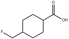 Cyclohexanecarboxylic acid, 4-(fluoromethyl)- (9CI) Structure