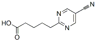 2-Pyrimidinepentanoic acid, 5-cyano- (9CI) Structure