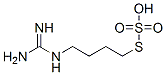 Thiosulfuric acid S-(4-guanidinobutyl) ester Structure