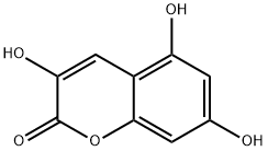 3,5,7-Trihydroxy-2H-1-benzopyran-2-one Structure