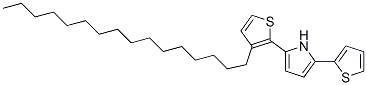 3'-Hexadecyl-2,5-dithienylpyrrole
 Structure