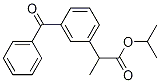 벤젠아세트산,3-벤조일-a-메틸-,1-메틸에틸에스테르 구조식 이미지