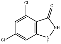 4,6-DICHLORO-3-HYDROXY (1H)INDAZOLE Structure