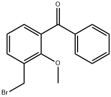 3-(bromomethyl)-2-methoxybenzophenone Structure